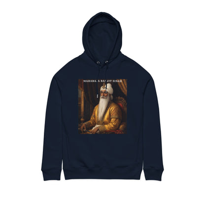 PARIAURA Maharaja Ranjit Singh Portrait Hoodie — Heritage Streetwear in Organic Cotton