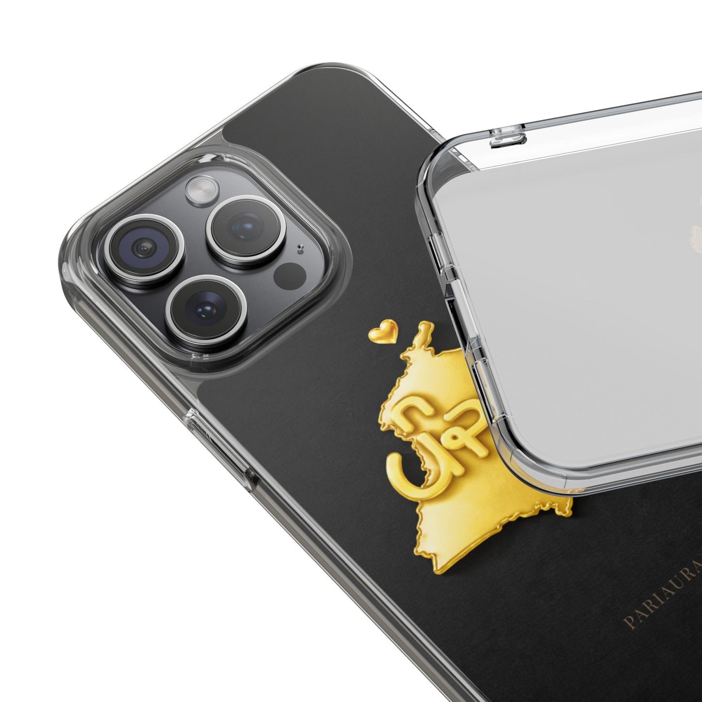 Gold 3D Punjab map design on a black back panel with clear, transparent sides.