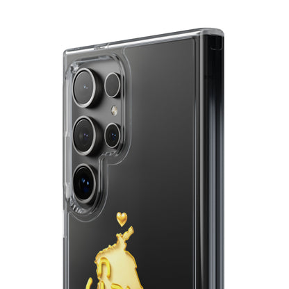 Gold 3D Punjab Map Clear Samsung Case – Minimal Heritage Design