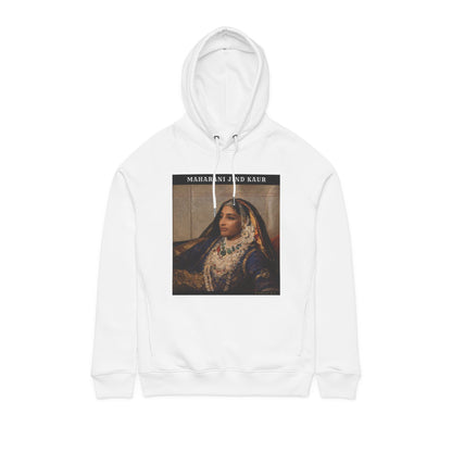 PARIAURA Maharani Jind Kaur Portrait Hoodie — Organic Cotton Heritage Streetwear