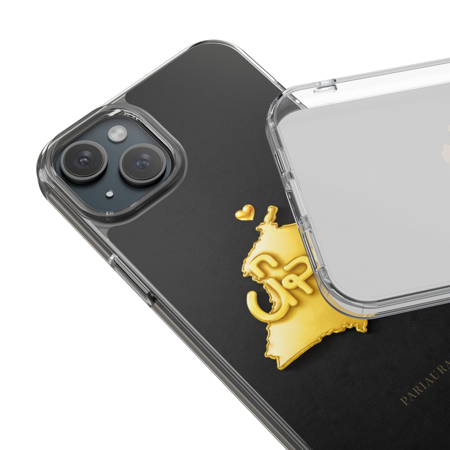 Gold 3D Punjab map design on a black back panel with clear, transparent sides.