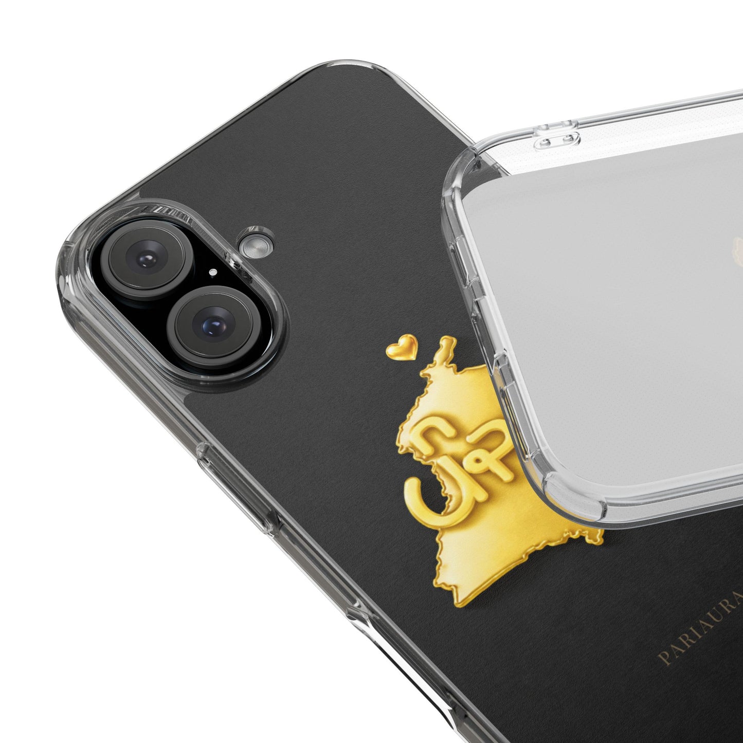 Gold 3D Punjab map design on a black back panel with clear, transparent sides.