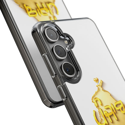 Gold 3D Punjab Map White Samsung Case – Clear Sides