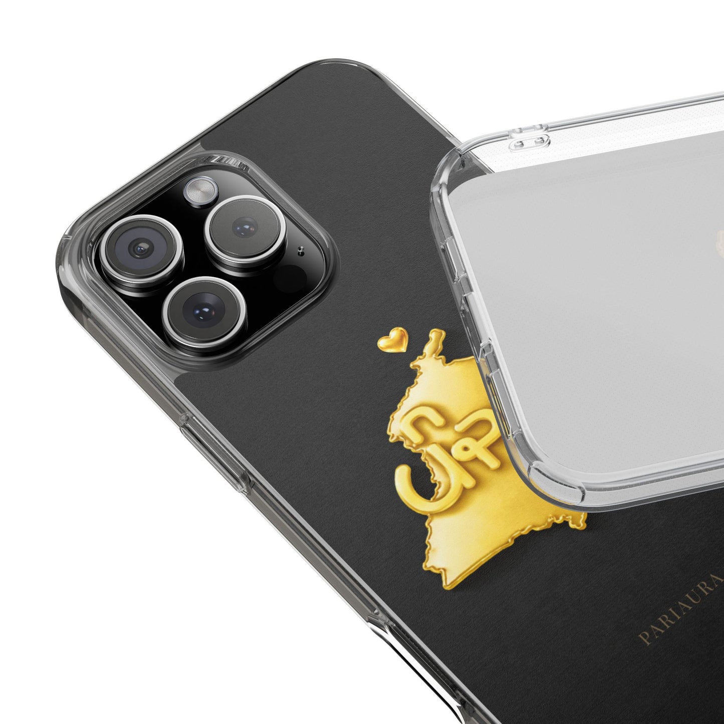 Gold 3D Punjab map design on a black back panel with clear, transparent sides.