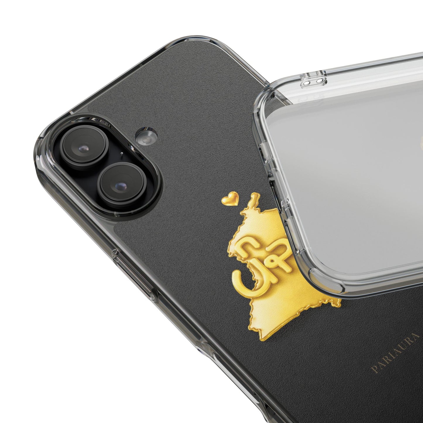 Gold 3D Punjab map design on a black back panel with clear, transparent sides.